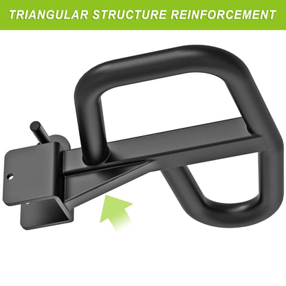 SELEWARE Multi Grip Dip Bar Attachment for 2" x 2" with 1" Hole Power Rack, Wide and Narrow Grip Handles Squat Rack Attachment for Strength Training, 500 lbs Capacity