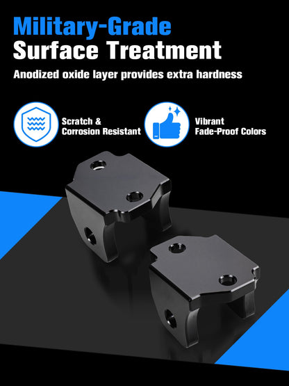 IUVWISN Electric Dirt Bike Foot Pegs Bracket Holder Footpegs Mount CNC Compatible Fit for Tuttio Tutti Soleil 01