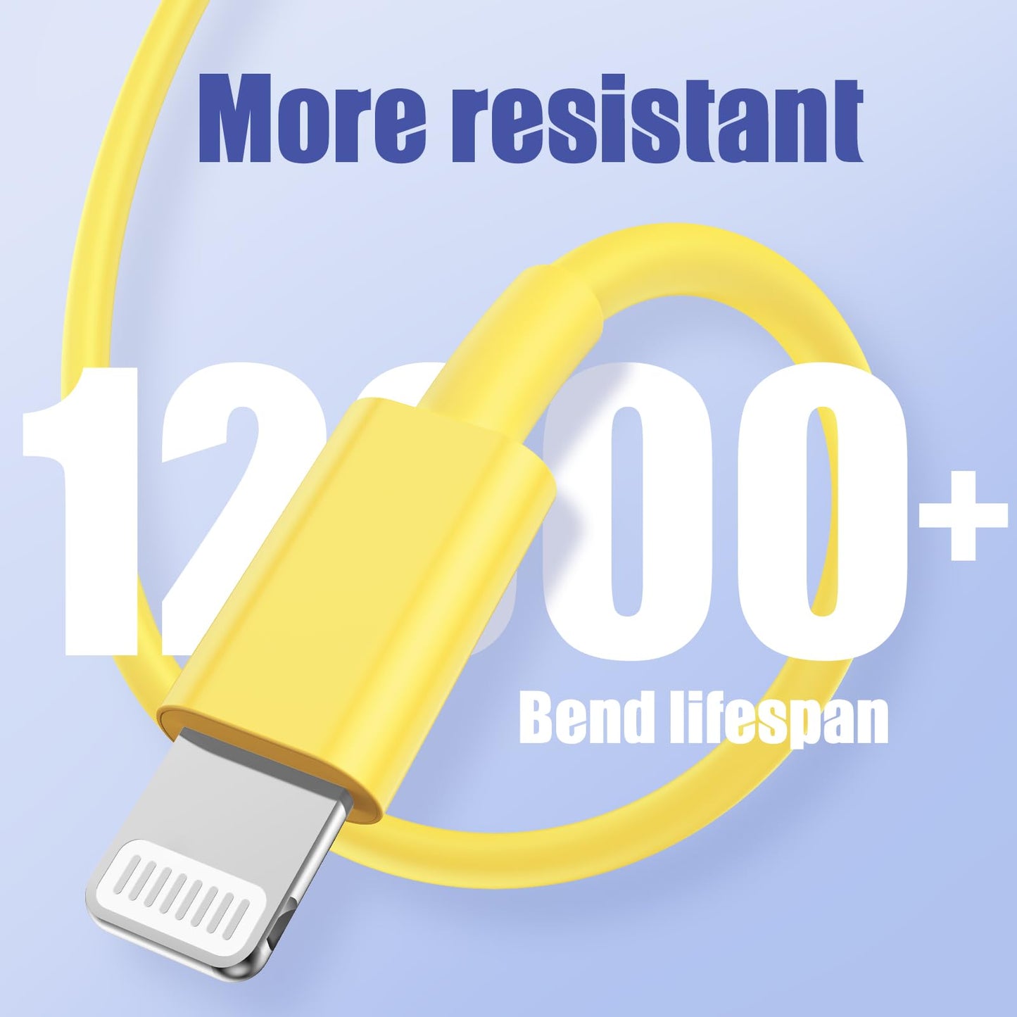 4Pack USB C to Lightning Cable 6FT, Fast Charging Cord for iPhone 14, Replacement for Apple Original Charger Cable for iPhone 14 13 12 11 Pro 11 XS MAX XR 8 7 6s Plus