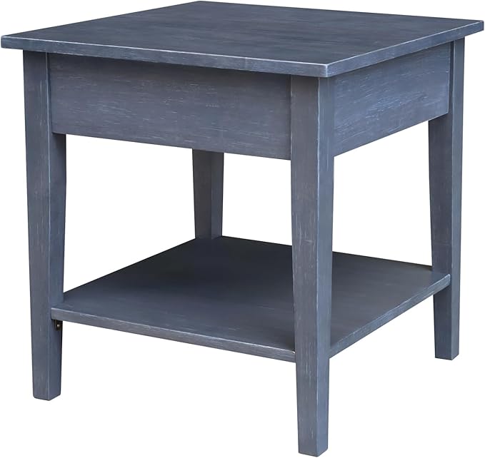 IC INTERNATIONAL CONCEPTS Spencer Gray Wood End Table