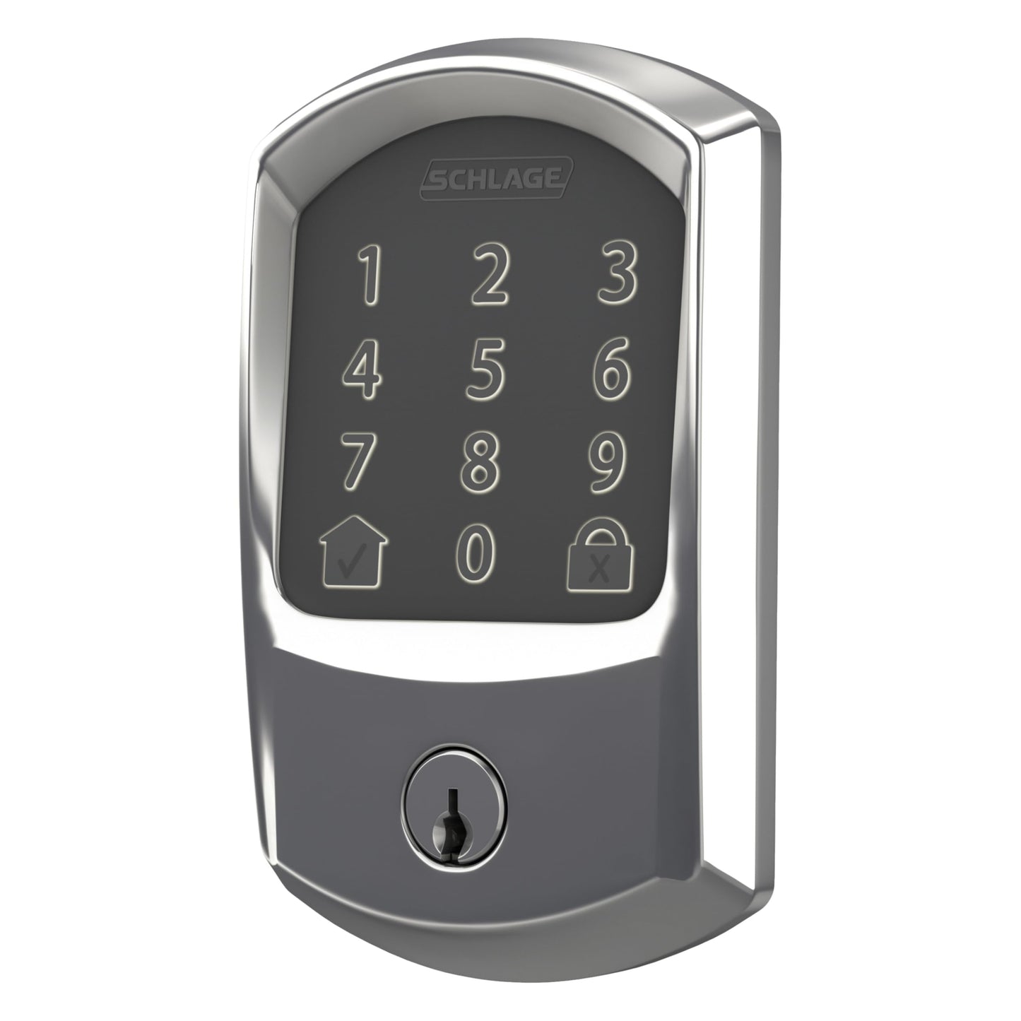 Schlage Encode Smart WiFi Deadbolt Lock for Front Door - Keyless Entry with App or Touchscreen - Works with Alexa, Hey Google, & Airbnb - Create Codes for Guests - Matte Black
