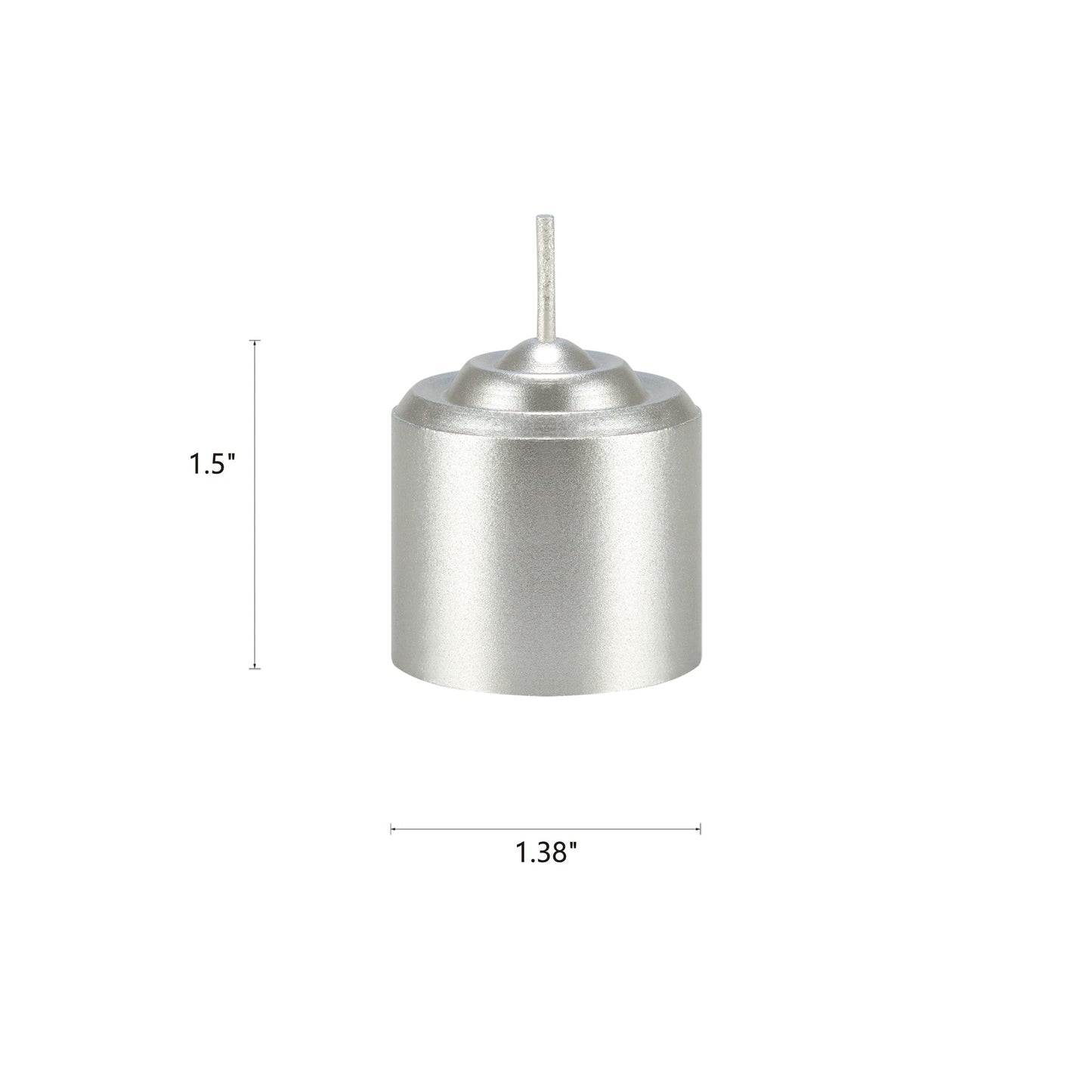 Mega Candles 12 pcs Unscented Silver Votive Candles, Hand Poured Wax Candle 10 Hours 1.38 Inch x 1.5 Inch, Home Décor, Wedding Receptions, Centerpieces, Occasions, Events, Meditations, Holders