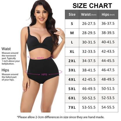 wirarpa Women's Cotton Knickers Super High waisted Briefs Ladies Underwear Full Coverage Panties Black 4 Pack L