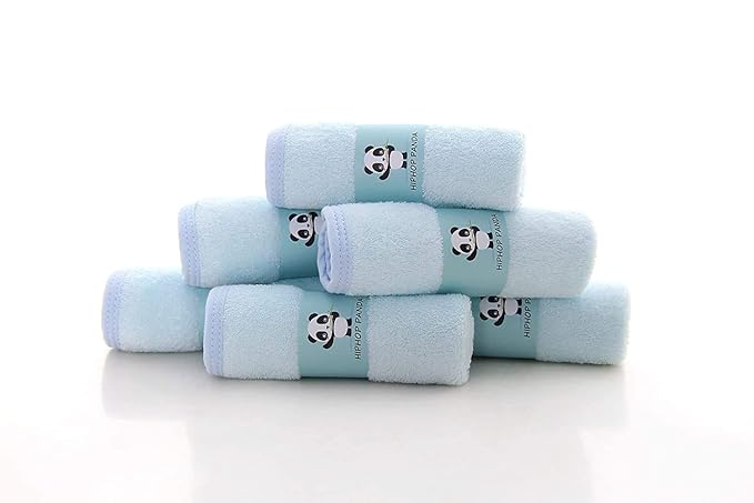 HIPHOP PANDA Baby Washcloths, Rayon Made from Bamboo