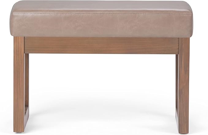 SIMPLIHOME Milltown Small Ottoman Bench