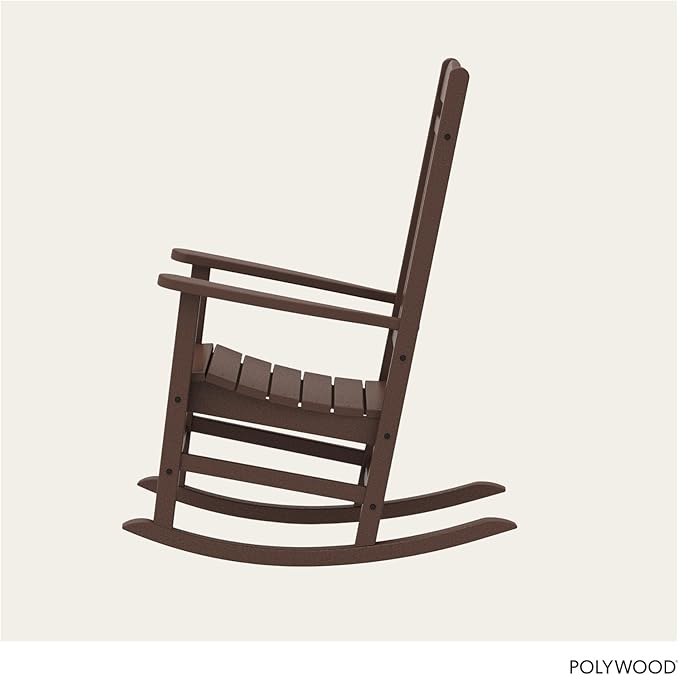 POLYWOOD Presidential Rocking Chair in Mahogany
