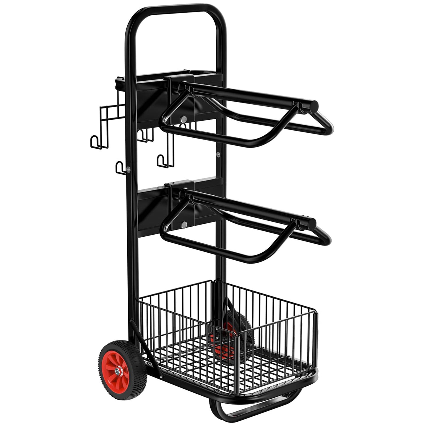 Rolling Saddle Rack Cart with Wheel, Horse Saddle Rack Dolly, Heavy Duty Horse Equipment Cart for Storage, Moving, Organizing, and Transporting Supplies