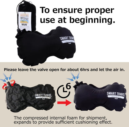 Smart Travel Travel Products Lumbar Pillow Inflatable Lumbar Support Pillow Travel Pillows for Airplane Long Flight Essential for Women Men Kids