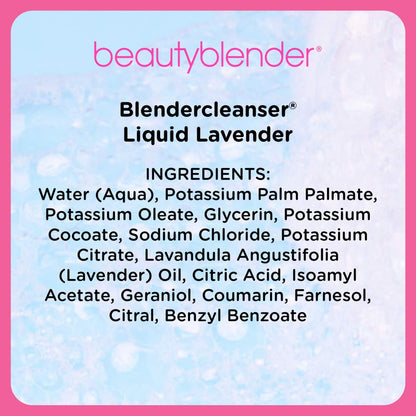 beautyblender® | Blendercleanser® Tool Wash | Lavender Purifying Liquid Soap | Hand, Sponge, Brush, Makeup Tool Cleanser | Lavender-Scented, Vegan, Paraben-Free, Sulfate-Free, 5 oz