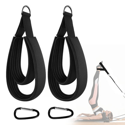 YIBEICO Padded Double Loop Kit for Balanced Body Pilates Reformer, Straps with D Rings for Studio, for Clinical, for Allegro 1 Pilates Reformers Equipment