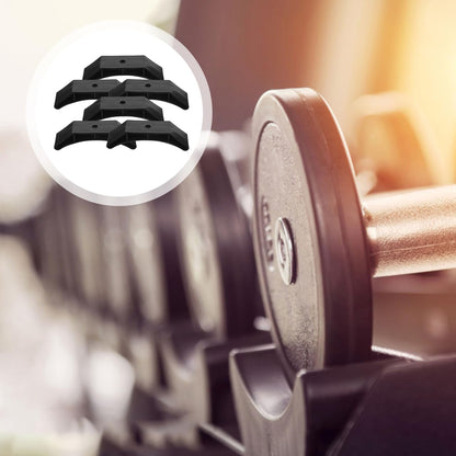 BRIGHTFUFU 6Pcs Dumbbell Storage Rack Stable Dumbbell Saddles Replacement Weight Organizer for Home Gym Fitness Equipment 5.90X1.57X0.39In