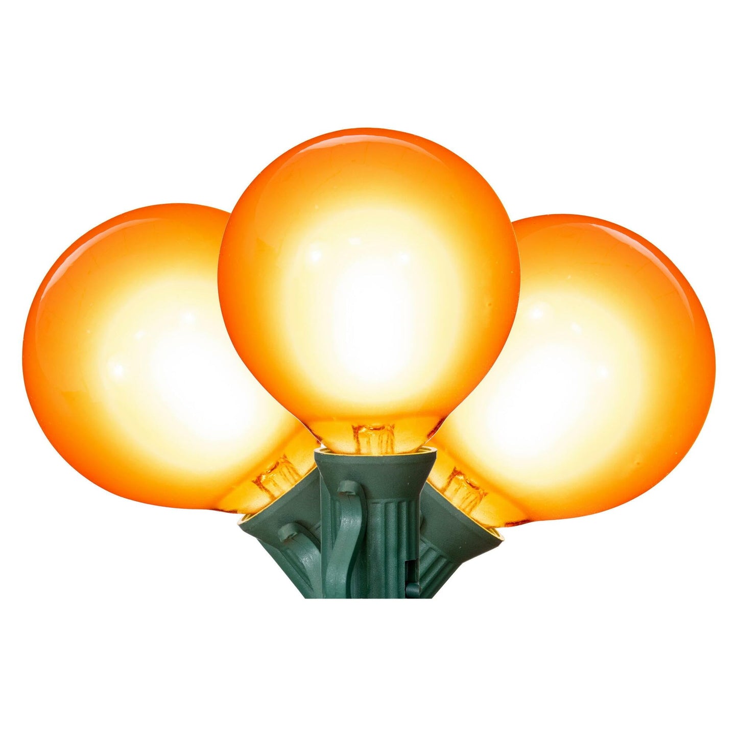 Vickerman Amber LED G50-E12 Filament Glass Replacement Bulbs 10/Box