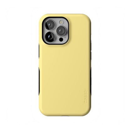 Casely iPhone 13 Pro Case | Compatible with MagSafe | Taupe on Nude | Solid Beige Aesthetic Cream Case
