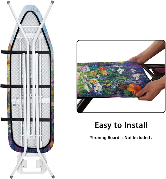 Oil Painting Flower Ironing Board and Pad Standard Size Ironing Board