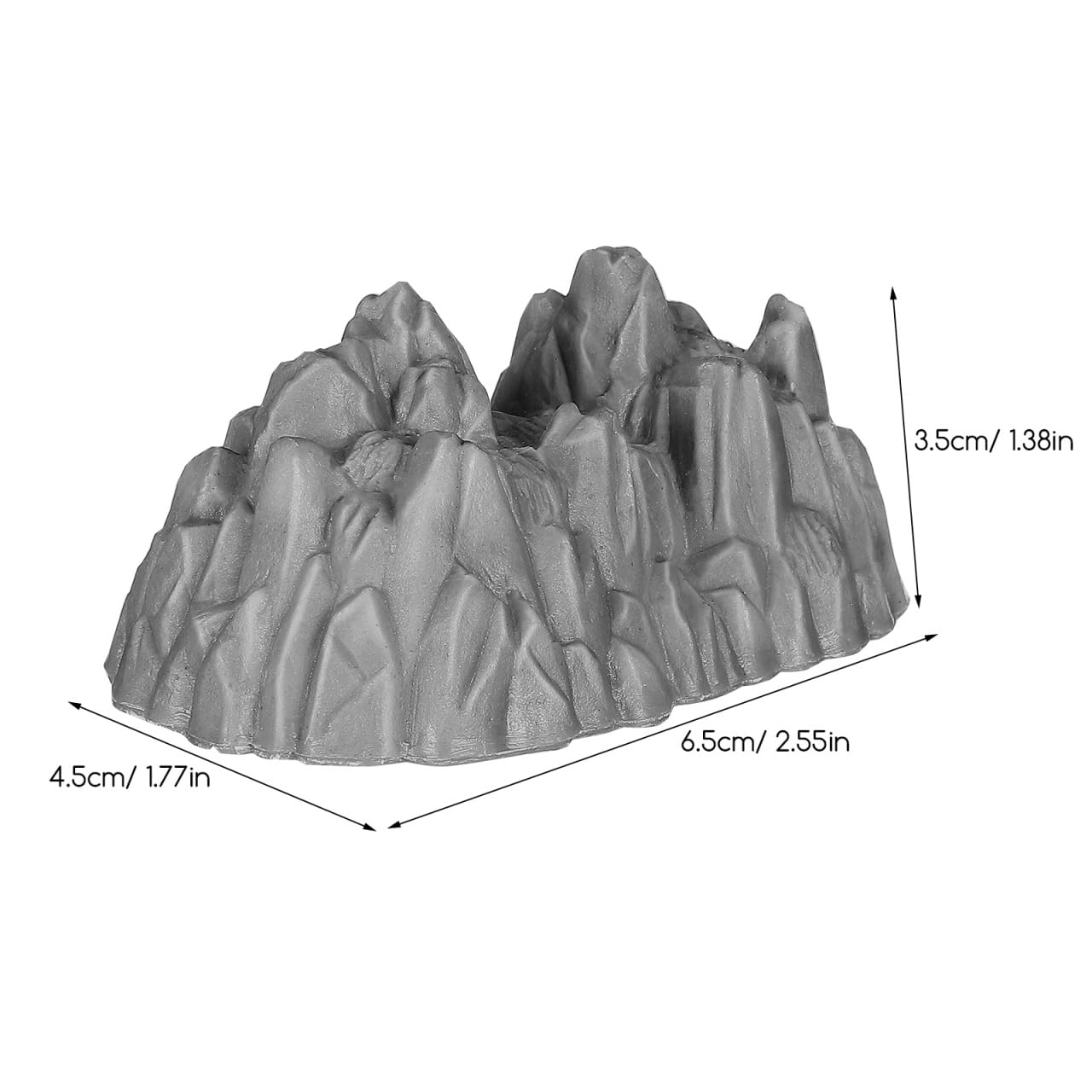 YARNOW 20Pcs Miniature Rockery Statues Realistic Plastic Rocks for Garden Mini Rockery Ornament Landscape Mountain Model Home Office Dcor