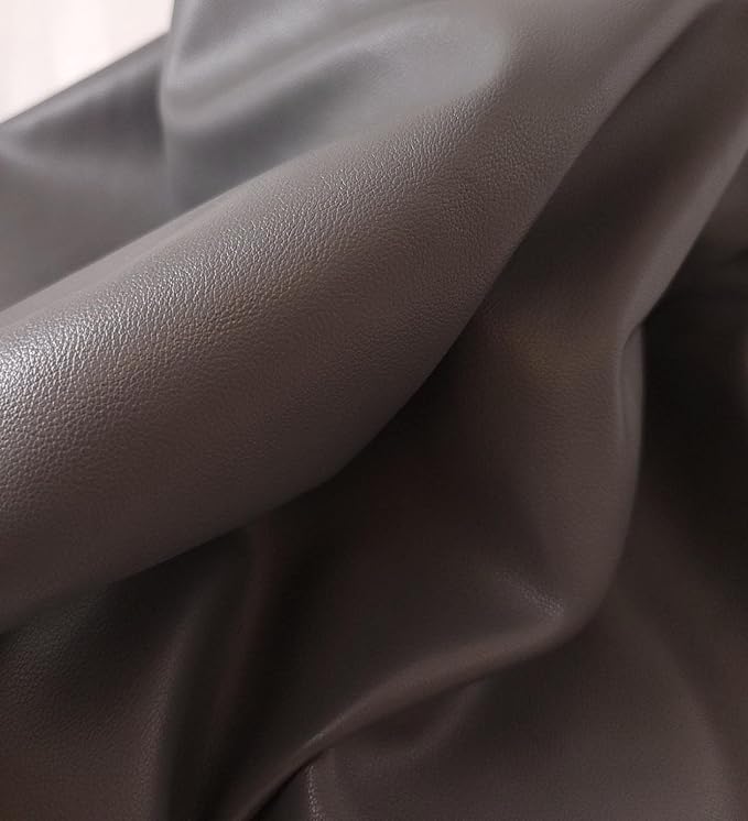Soft Faux Vegan PU Leather by the Yard Synthetic Pleather 0.9 mm Nappa Yards