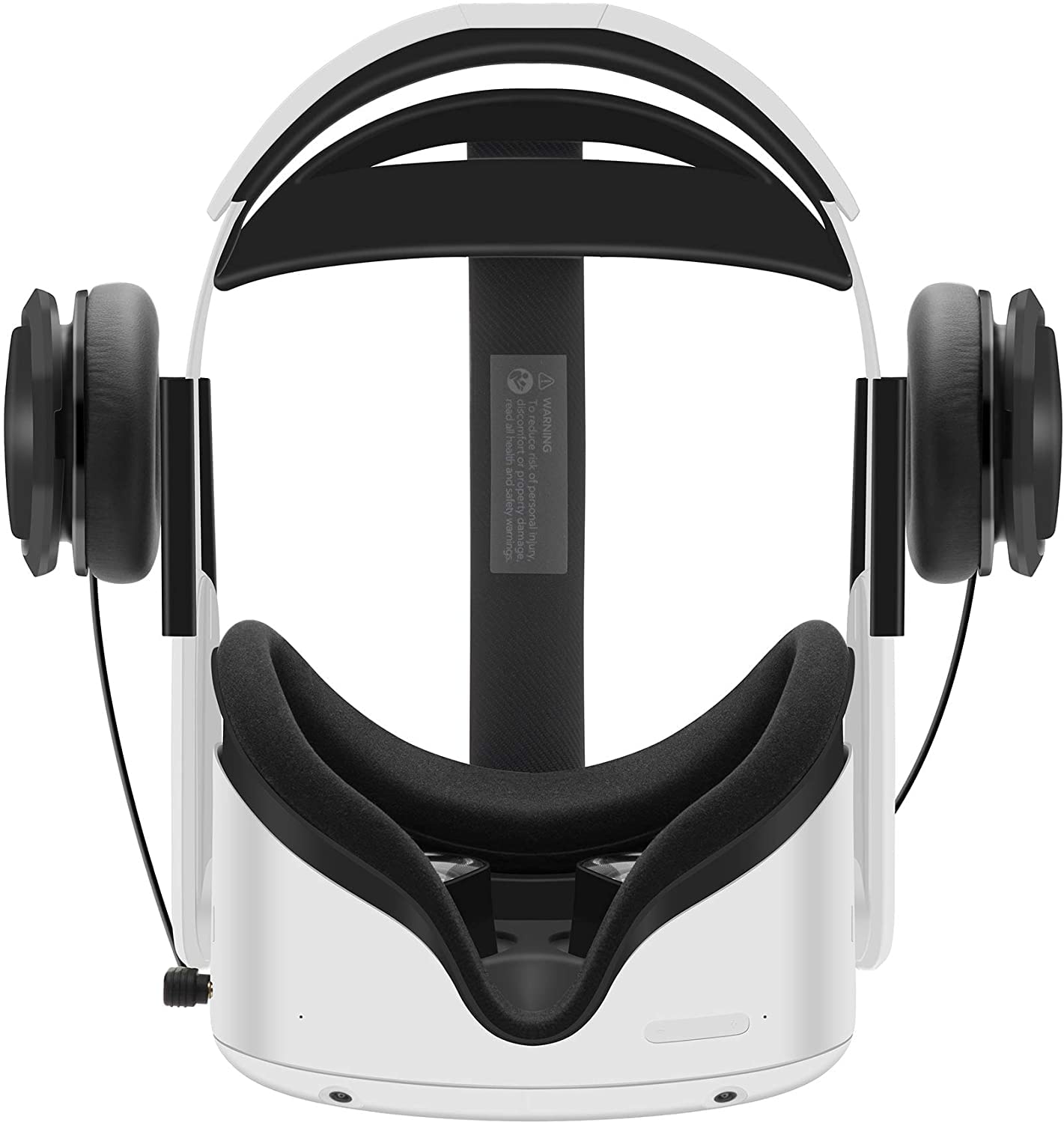 Globular Cluster Stereo VR Headphones Compatible with Meta Quest 2, On Ear Bass, 3D 360 Degree Sound, Black