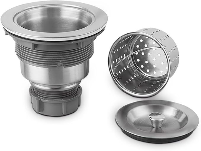 Serene Valley 3-1/2-inch Kitchen Sink Strainer Assembly, 304 Premium Stainless