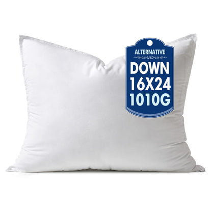 MIULEE 24x24 Down Alternative Pillow Insert Euro Decorative Throw Pillow 24 x 24 Inch Body Bed Sleeping Ultra Soft Fluffy Form for Sofa Couch Bed