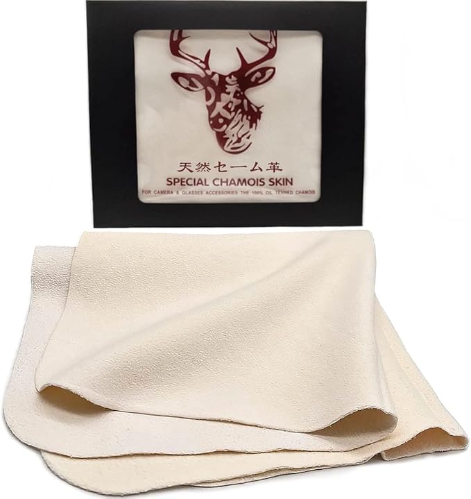 Eyeglass Cleaning Cloth Natural Chamois Leather Camera Lens Cleaning