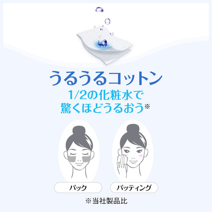 Unicharm Silcot Sponge Touch Moisturizing Cotton Pads (Pack of 80)