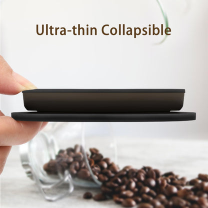 2-Packs Travel Collapsible Paperless Pour Over Coffee Dripper Kit with Stainless Steel Filter, Travel Pour Over Coffee Maker Camping, Silicone Coffee Strainer Pour Over Single Cup (Brown+Black)