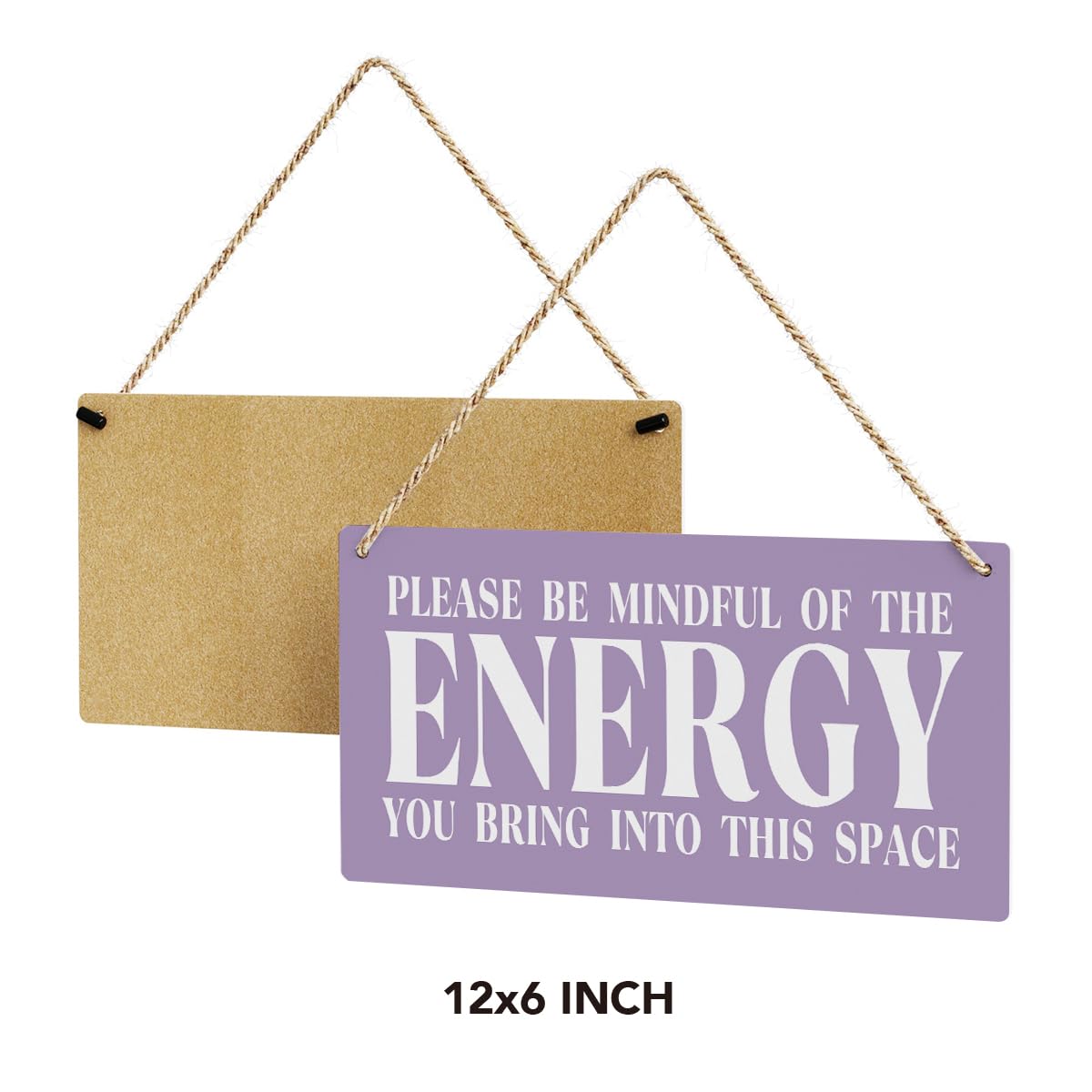 Purple Decor Spiritual Meditation Room Decor Inspirational Spa Decoration Positive Affirmations Wall Wood Plaque Sign Hanging Door Sign Home Office Yoga Room Decoration