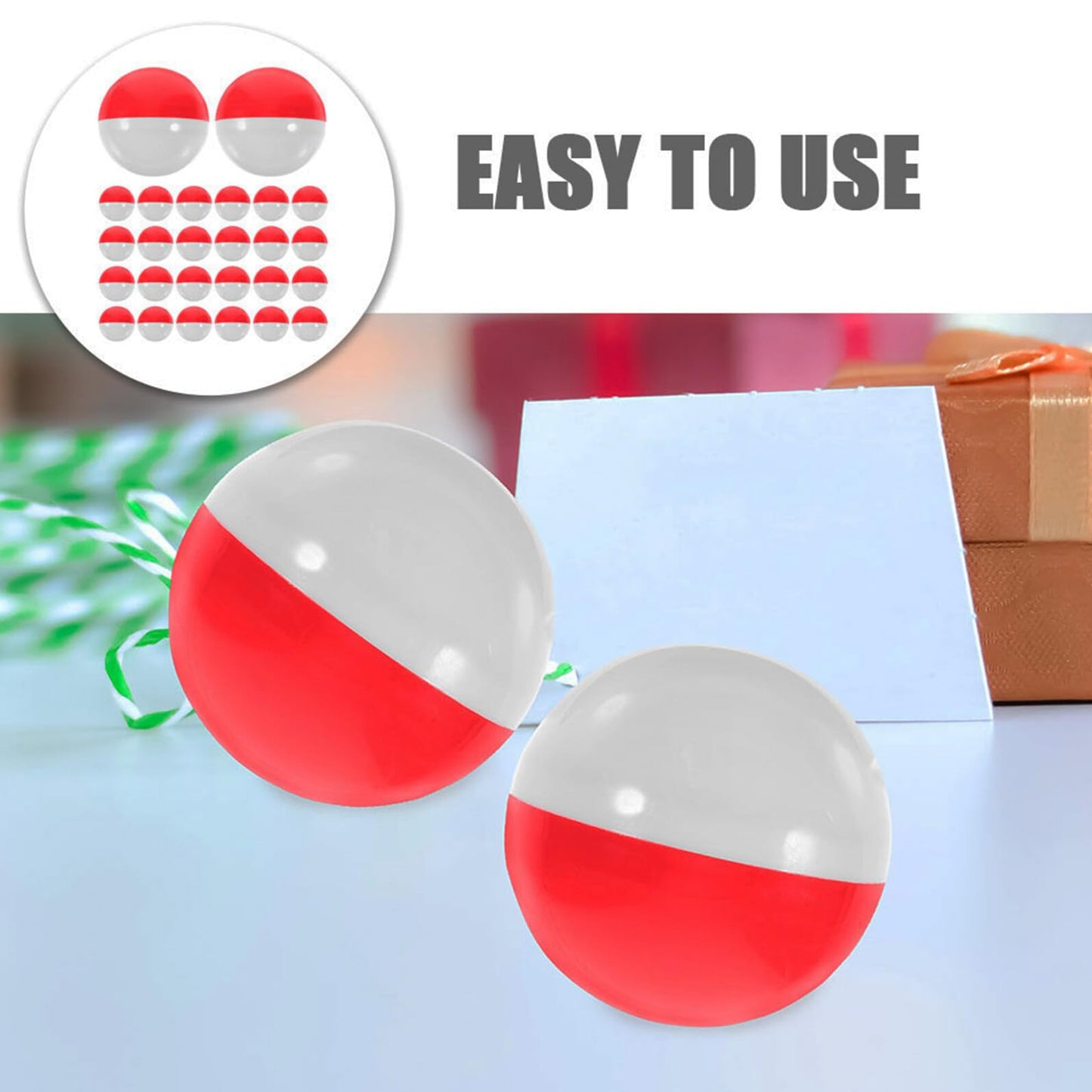 BESPORTBLE 50Pcs Vending Machine Capsules: 2.7 Inch Empty Round Vending Capsules Plastic Gumball Machine Containers for Christmas Prizes Game Party Favors