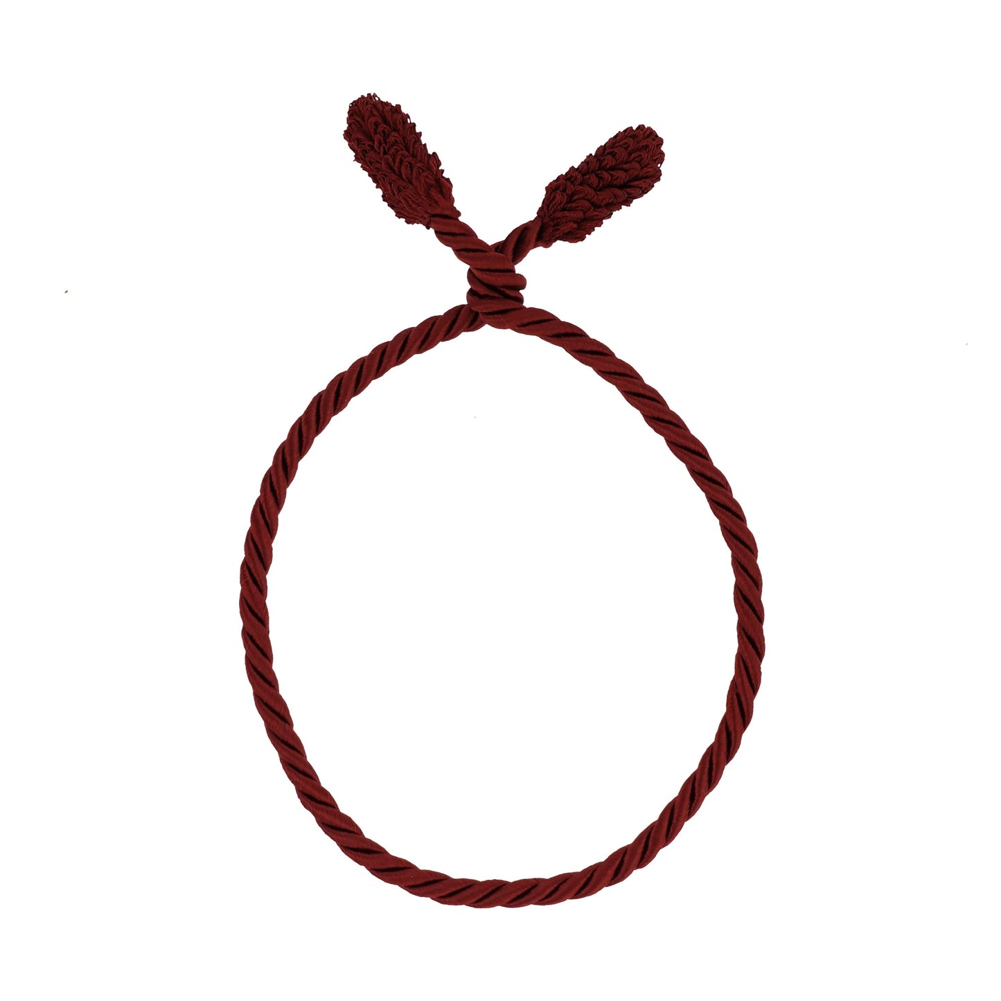 Haute Decor Decorative Garland Ties, 6 Pack, 20 inches (Burgundy) - Easily Hang and Secure Garland, Lights, and Decorations - Strong Inner Wire