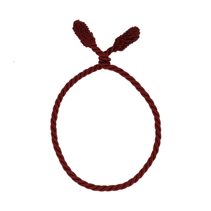 Haute Decor Decorative Garland Ties, 6 Pack, 20 inches (Burgundy) - Easily Hang and Secure Garland, Lights, and Decorations - Strong Inner Wire