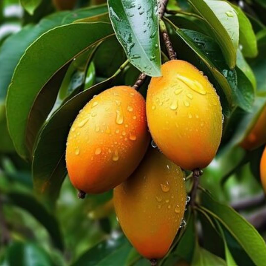 Sweet Mango Tree Live Plant, Live Yellow Mango Tree Plant, 5 to 10 Inc Tropical Trees Fruit for Growing Outside