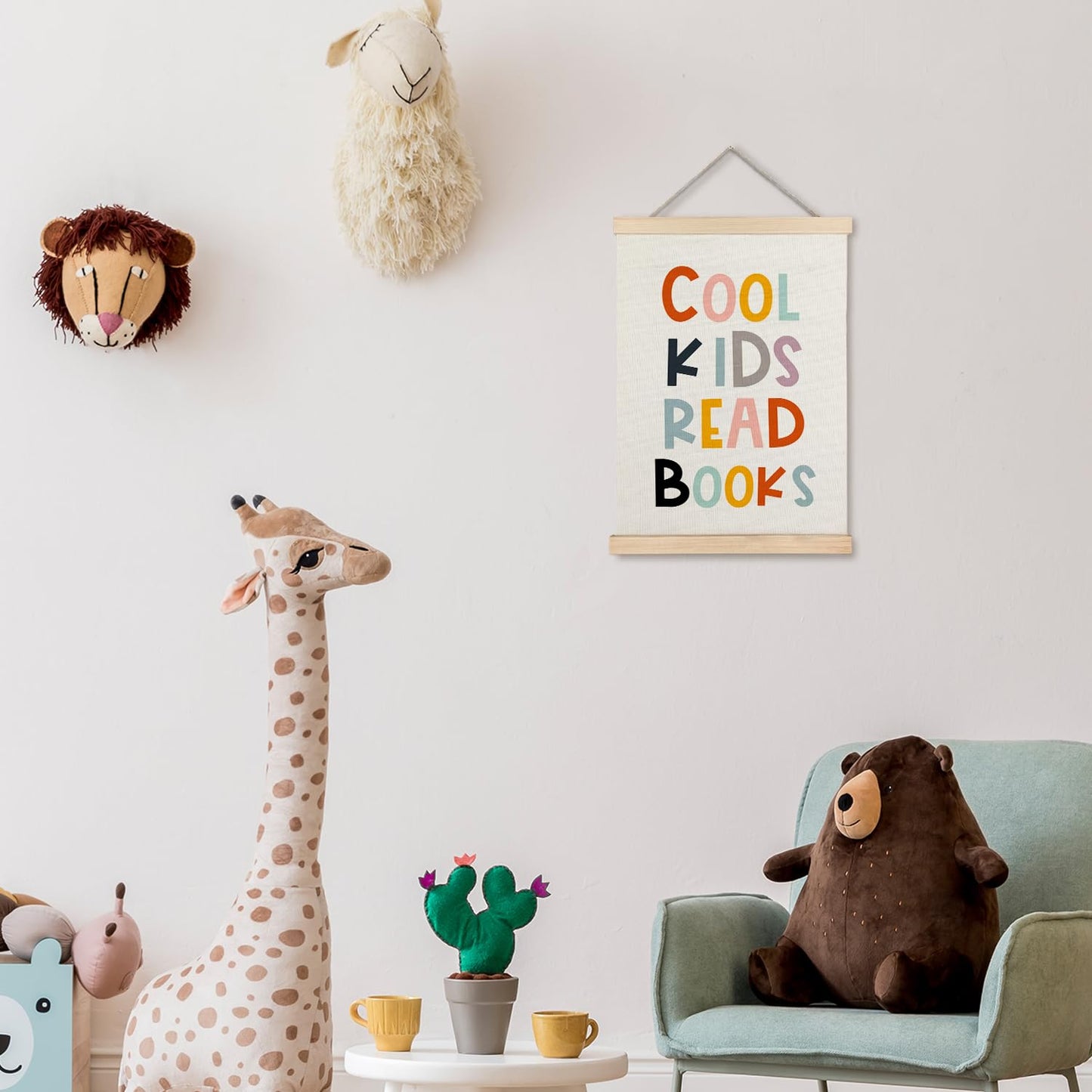 Supwhd Reading Wall Art, Cool Kids Read Books Wall Art Poster, Classroom Wall Decor, Reading Corner Decor, Reading Posters for Classroom Kids Room Playroom Nursery, 12x16 Inches
