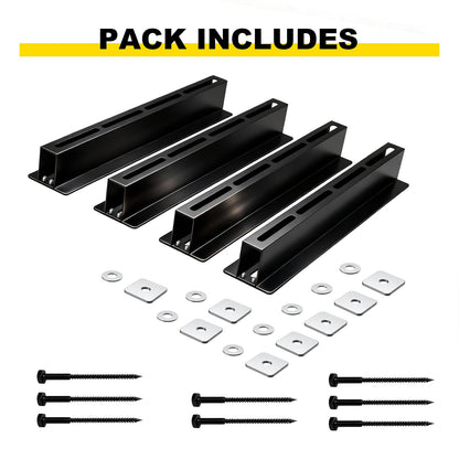 Yuleimy Overhead Garage Storage Rack for 27 Gallon Totes (6-Pack for 3 Bins), Heavy Duty Metal Ceiling Mount Hanging Bin Rails, Adjustable Storage Track System for Workspace Organization