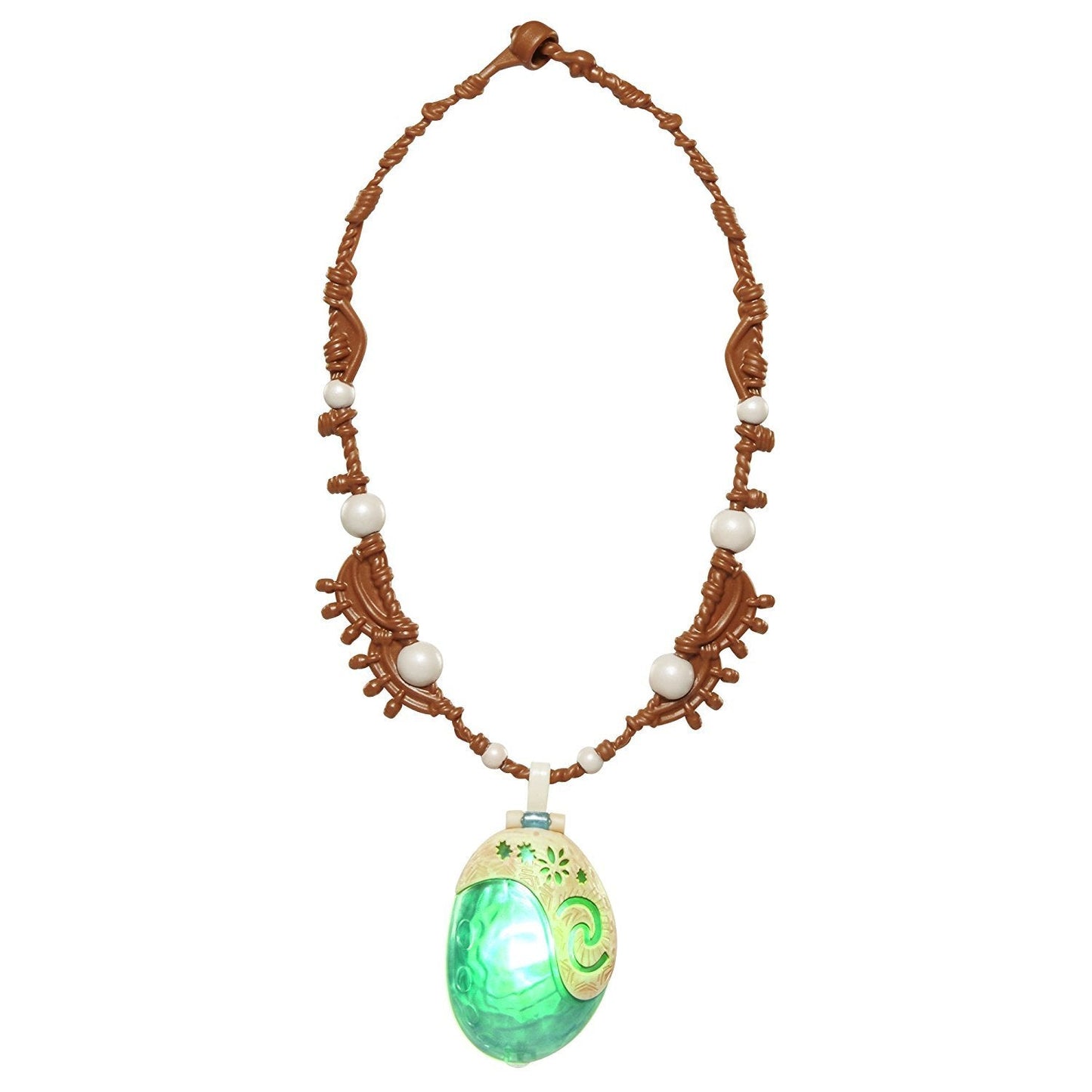 Disney Moana Heart Of Te Fiti Magical Seashell Necklace by JAKKS Pacific, Children's Dress Up Accessory, Light Up Necklace, Moana Dress Up, Opens to Reveal Heart of Te Fiti