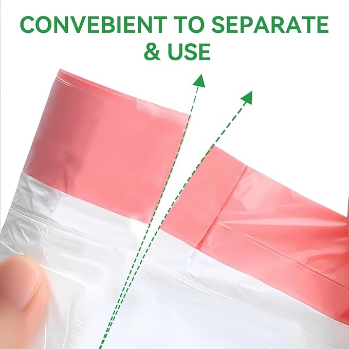 8 Gallon Trash Bags, Drawstring Garbage Bags, 1.32Mil Thickness, 55 * 70cm