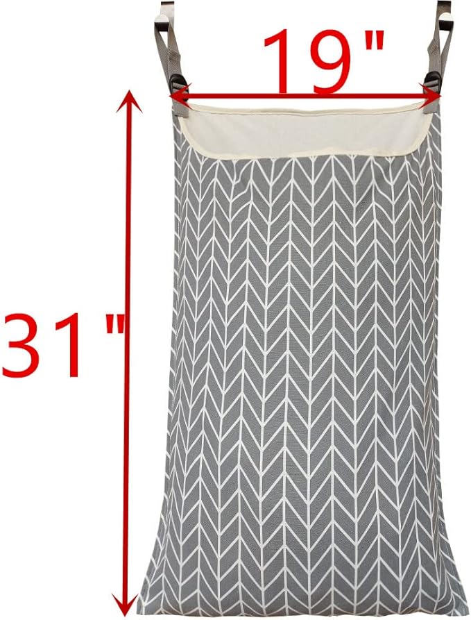 Adjustable Space Saving Door Hanging Laundry Hamper Bag