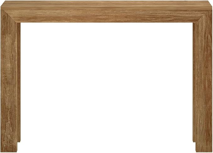 Plank+Beam Modern Solid Wood Console Table, 46 Inch, Sofa Table, Narrow