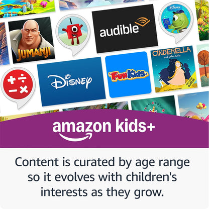 Echo Dot Kids (newest gen) | Wi-Fi and Bluetooth smart speaker with Alexa | With 1 year of Amazon Kids+ content | Owl