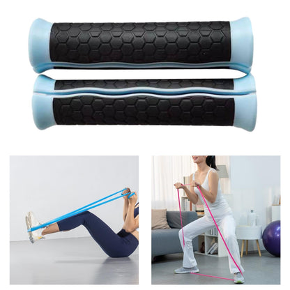 Aymzbd 2X Resistance Band Handles, Exercise Bands Handles, Protect Your Hands, Blue