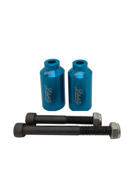 Liberty Pro Scooters - Aluminum Pegs with Axles (Light Blue)