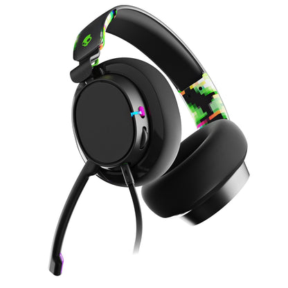 Skullcandy SLYR Pro Multi-Platform Wired Gaming Headset, Removable Mic, Lightweight Design, Ultra-Soft Memory Foam Ear Cushions, Mute and Volume Controls, PC, Xbox, PlayStation - Green Digi-Hype