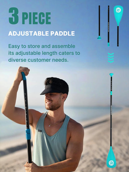 Niphean Inflatable Stand Up Paddle Board with Stabiltrac Fin Design and SUP Accessories, Anti-Slip EVA Deck, 10’6’’ Inflatable Paddle Boards for Adults & Youth of All Skill Levels