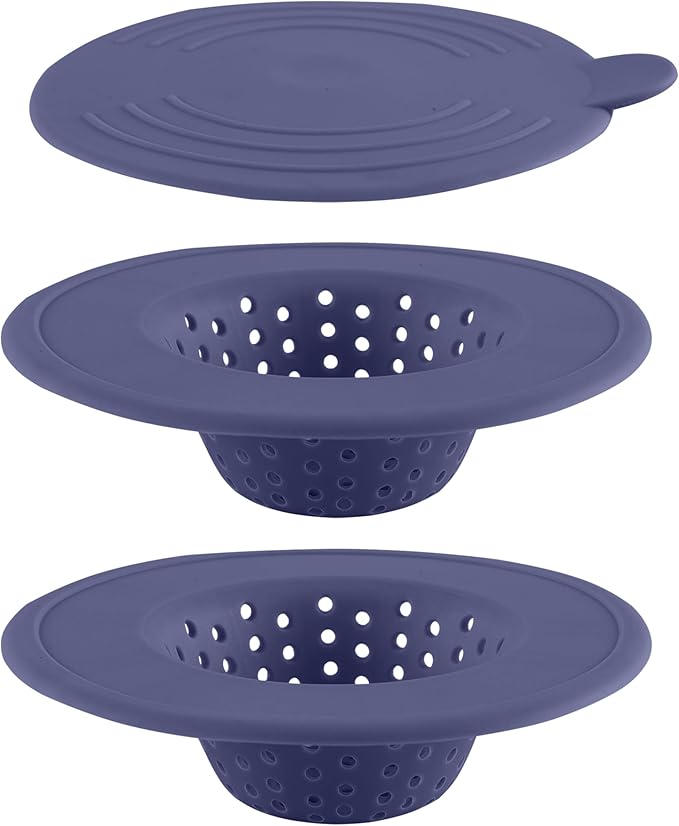 COOK WITH COLOR Kitchen Sink Strainer, Flexible Sink Strainer, Sink Drain