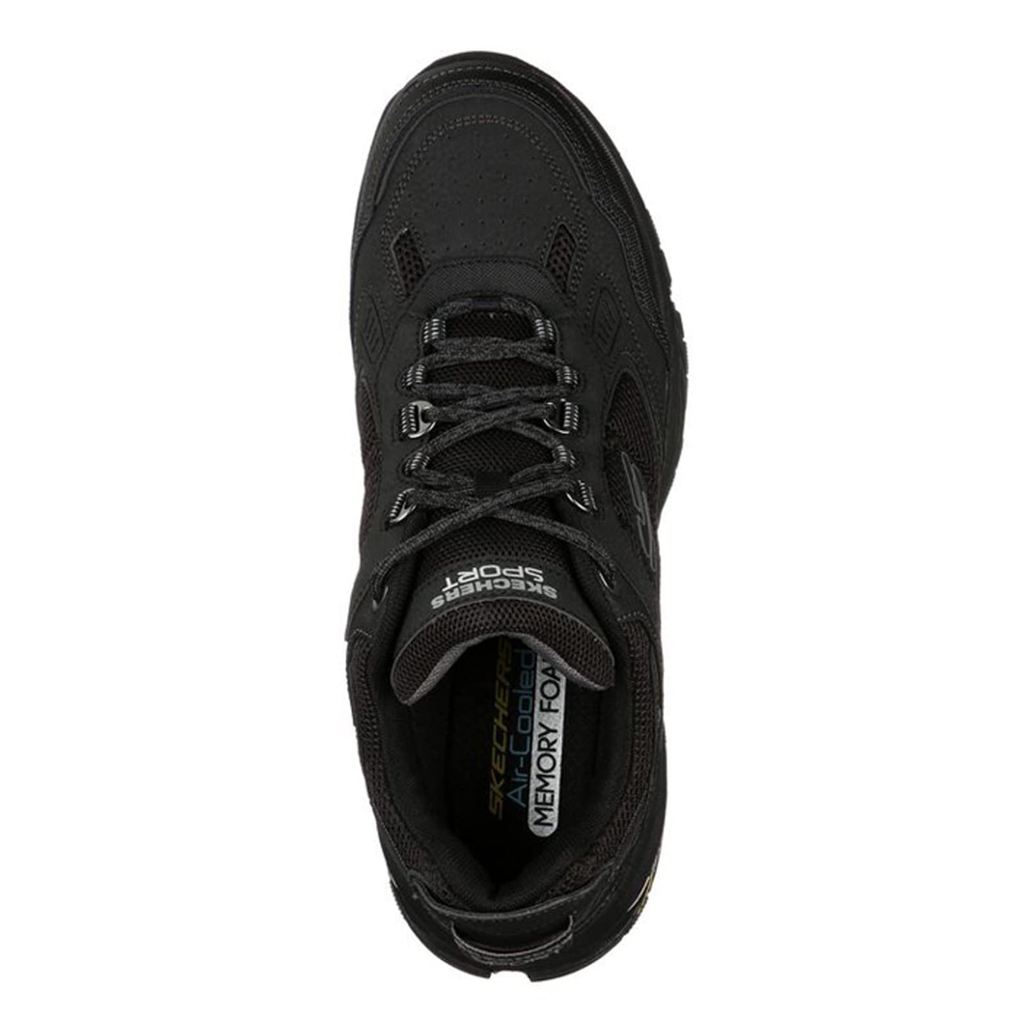 Skechers Men's Oak Canyon - Redwick Trainers, Black Leather Synthetic Textile Black Trim , 11 UK