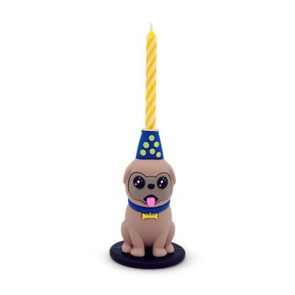 GOOFBALLS Funny Birthday Candle Holder – Humorous Party Decoration & Gag Gift – Quirky Cake Topper for Adults & Friends - Dog