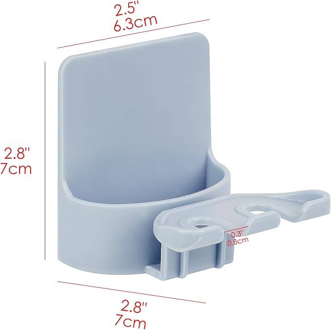 2 PCS Self-Adhesive Toothbrush Holders Wall Mounted, Water Proof Toothbrush Hook