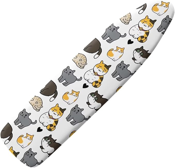 Cute Cat Ironing Board Cover Pretective Covers 15 x 54 Heavy Duty Iron Board