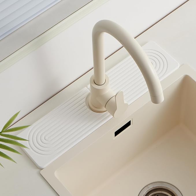 Stone Faucet Mat for Kitchen Sink，Super Absorbent Diatomite Fast Drying Stone