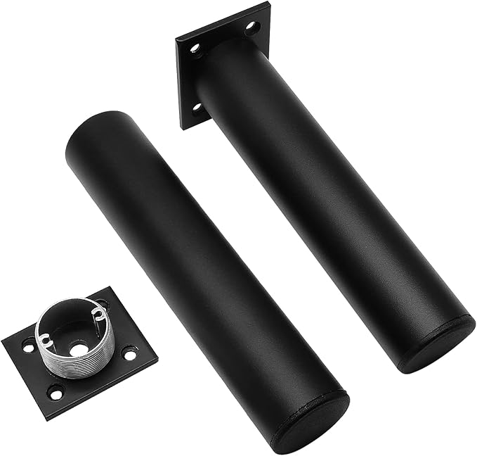 Set of 4 Furniture Legs 7 Inch, Adjustable Aluminum Alloy Cabinet Legs