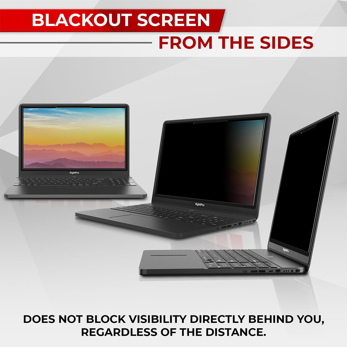 SightPro Magnetic Laptop Privacy Screen 14 Inch 16:10 - Patented Removable Laptop Privacy Filter Shield and Protector